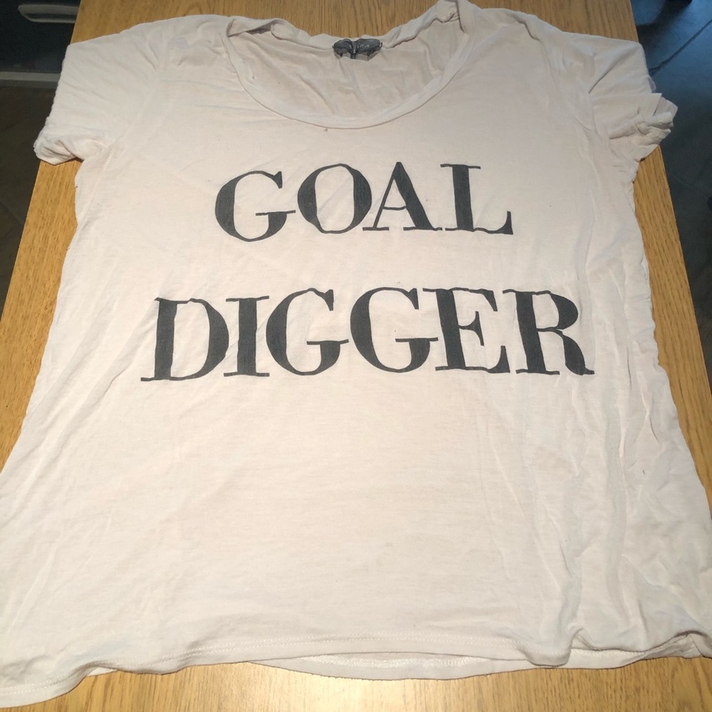 Sienna White Goal Digger Shirt